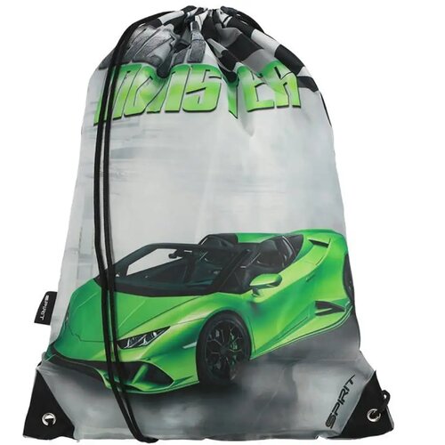 Spirit Racer Monster zelena sportska torba s uzorkom sportskog automobila, torba za sport 33x47cm Cijene