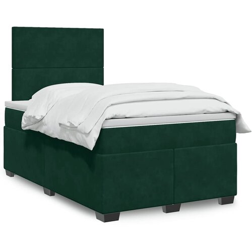 Box spring krevet s madracem tamnozeleni 120x200 cm bar&scaron;unasti Cijene