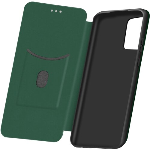 AVIZAR karbonska preklopna torbica za samsung galaxy A52, A52 5G in A52s, funkcija podpore za zapestni trak - zelena, (20626644) Cene