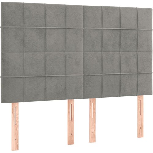  Krevet s oprugama i madracem svjetlosivi 140x190 cm bar&amp;scaron;unasti Slike