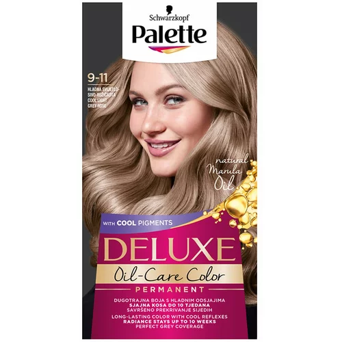 PALETTE DE LUX Palette Deluxe permanentna barva za lase odtenek 9-11 Cool Light Grey Rose 1 kos