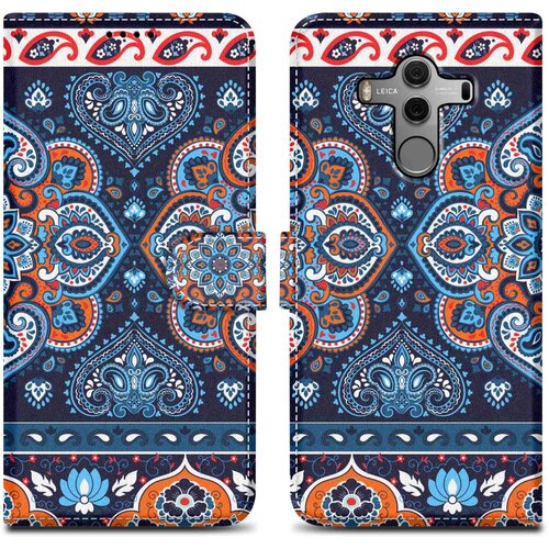 Cadorabo primera, združljiv s Huawei - Design Blue Mandala &scaron;t. 1 - Za&scaron;čitni pokrov z magnetnim zapiranjem, funkcijo stojala in režo za kartico, (20694383) Cene