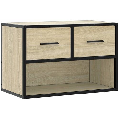 Maison Chic TV omarica - TV stojalo - Televizijska omarica sonoma hrast 60x31x39,5 cm inženirski les in kovina, (21698832) Cene