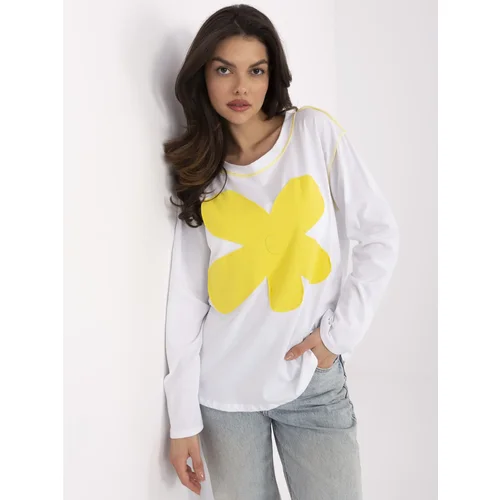 Italy Moda Blouse-MI-BZ-M6169.03-white-yellow