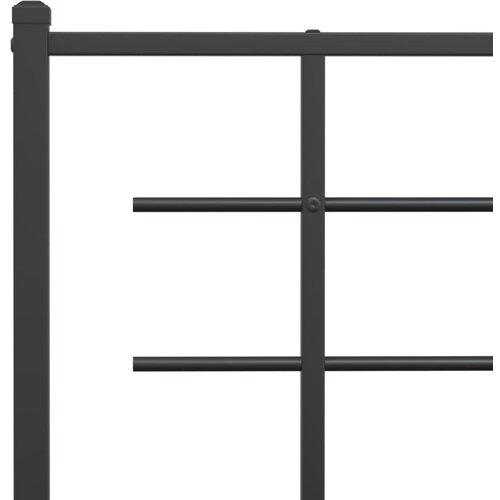  Metalno zamjensko uzglavlje crno 200 cm Slike