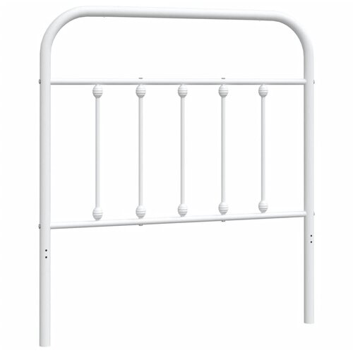 Maison Chic kovinsko posteljno vzglavje - vzglavna omarica - nočna omarica belo 80 cm, (21704880) Slike