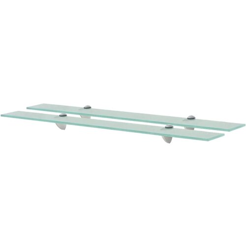 VidaXL Zidne police 2 kom staklene 80 x 20 cm 8 mm Slike