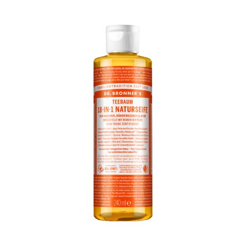 DR. BRONNER&amp;#039;S Naravno milo 18in1 - čajevec - 240 ml Slike