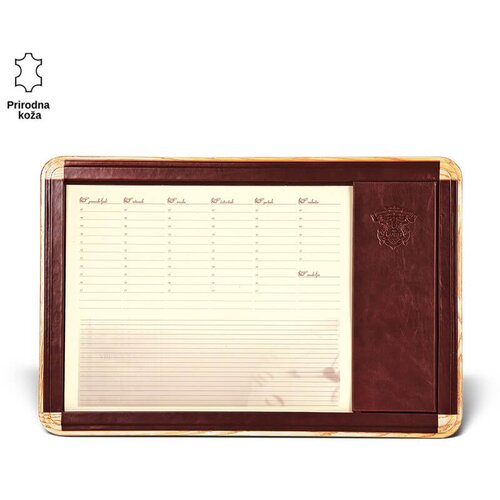 PRINC LEATHER Stona mapa, 480&times;720&times;25mm, Braon Cene