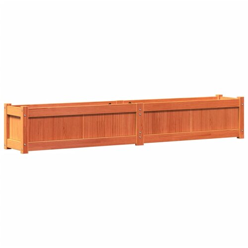 Maison Chic Vrtno cvetlično korito - Cvetlični Lonec vo&amp;scaron;čeno rjavo 180x31x31cm trdna borovina, (21788684) Slike