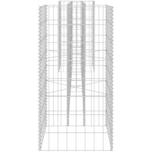  Gabionska sadilica u H-obliku od čelične žice 260 x 40 x 80 cm Slike