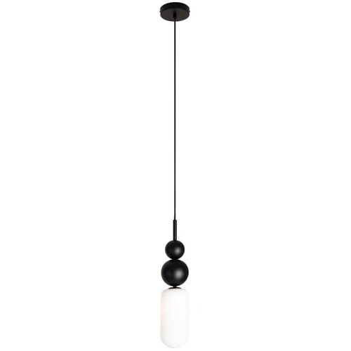  MAXLIGHT P0641 - Luster na sajli NOVA 1xG9/12W/230V prečnik 12 cm crna Slike