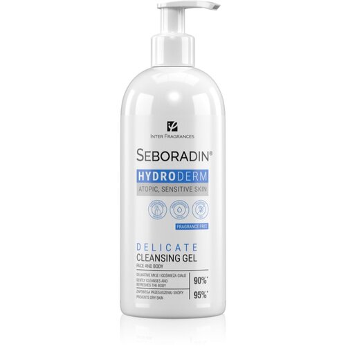 Seboradin Hydroderm nežni čistilni gel za telo in obraz za občutljivo kožo 400 ml Cene