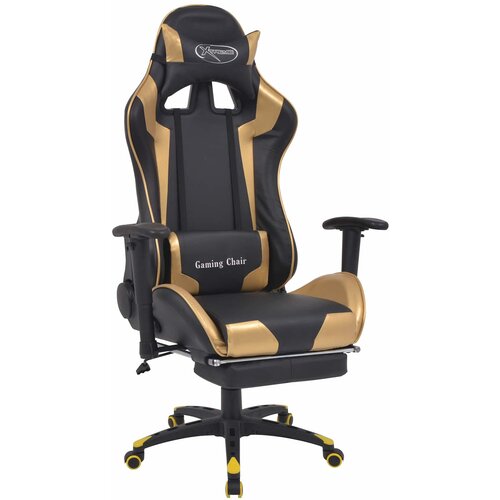 vidaXL Igralna sedežna Zlata 70 x 71 x 136 cm Umetno usnje Cene