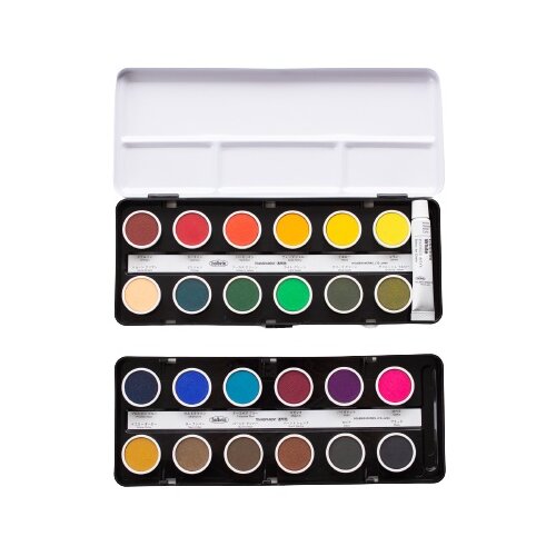  set akvarelnih barv cake colors transparent - holbein | različni kompleti Slike