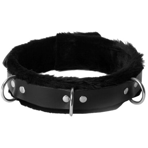 Strict Leather Ovratnica, podložena z umetnim krznom Slike