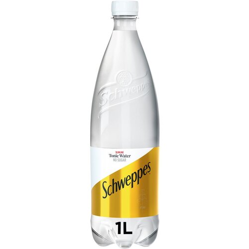 Schweppes Tonic Water Slimline bez &amp;scaron;ećera 1l / XXL 12 boca Slike