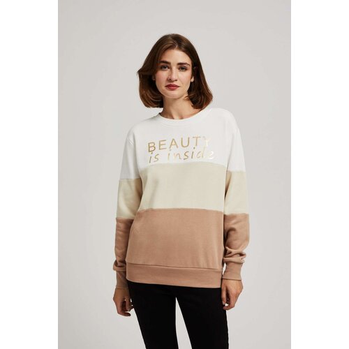 Marisse Dark Beige Printed Sweatshirt Slike
