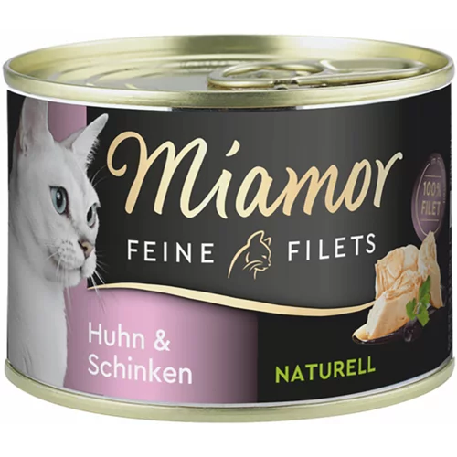Miamor Feine Filets Naturelle 6 x 156 g - Piščanec & šunka