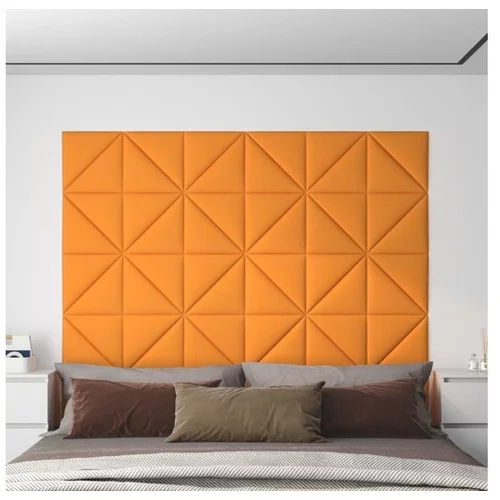  Stenski paneli 12 kosov temno rumeni 30x30 cm blago 1,08 m²