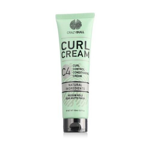 Crazy Bull Curl Cream za kovrčavu kosu kovrčava kosa valovita kosa 150 ml Slike