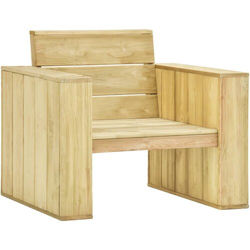 The Living Store vrtni stol 89x76x76 cm iz impregnirane borovine - vrtni stol, (21427593) Cene