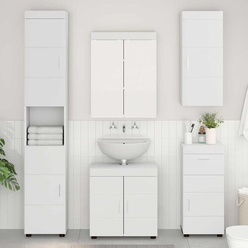  Set namještaja za kupaonicu TULUM 5 pcs Bijelo 60 x 34 x 63 cm Cene