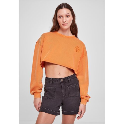 UC Ladies Women's Cropped Floral Embroidery Terry Crewneck vintageorange Cijene