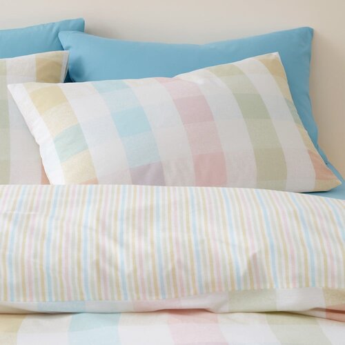 Catherine Lansfield Posteljnina za zakonsko posteljo 200x200 cm Spring Check &amp;ndash; Slike