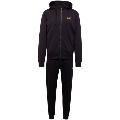 Ea7 Emporio Armani Jogging komplet narančasto žuta / crna Slike
