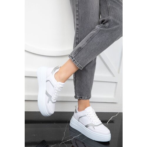 Soho White-Grey Women's Sneaker 19684 Slike