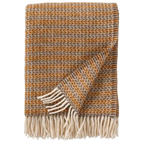 Klippan Vunena deka Creme Caramel Slike