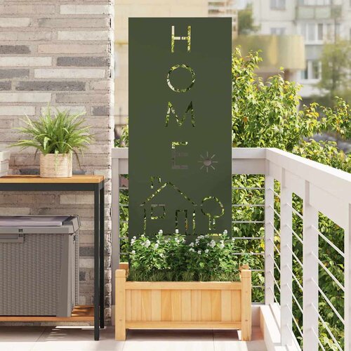 vidaXL Dekorativna ploča za vrt Maslinovo zelena 50 x 140 cm Cijene