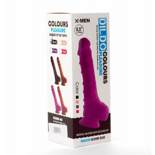 X-Men Dildo Colours Pleasure Black No.1 (8,5) Slike