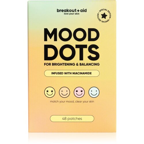 Breakout + aid MOOD DOTS flasteri za problematičnu kožu lica protiv akni 48 kom Slike