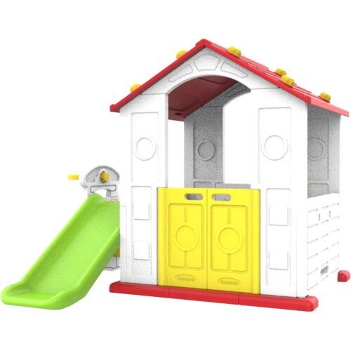  Dječja kućica s toboganom Cottage 3u1 - crveni krov Cijene