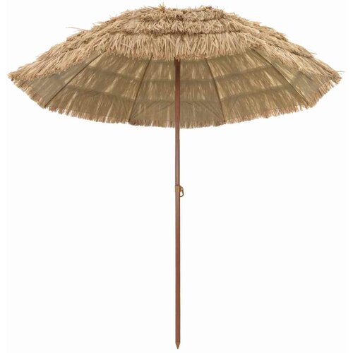 vidaXL Suncobran za plažu Smeđa Ø 206 x 209.5 cm Čelik Cijene