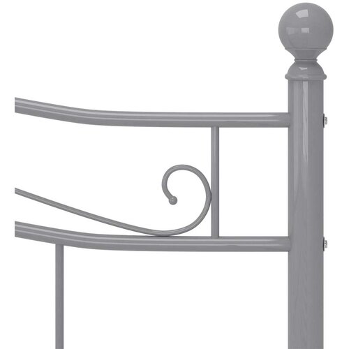  Za krevet sivi metalni 200 x 200 cm Slike