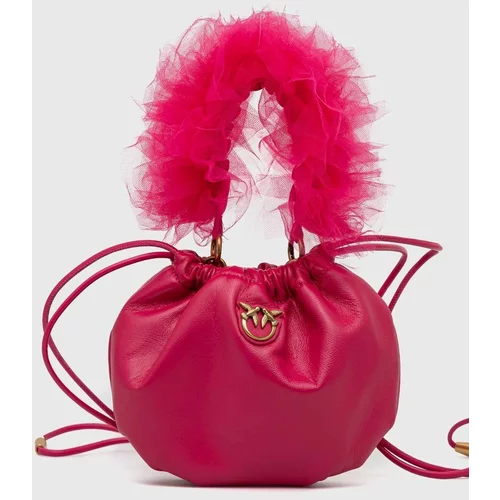 Pinko Kožna torba boja: ljubičasta