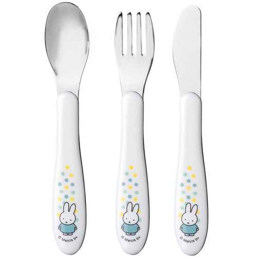 Mepal Set otro&scaron;ki jedilni pribor Miffy Confetti 15,5x3cm / 3-delni / inox, abs, (5000199462) Cene