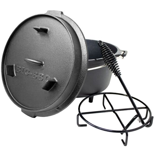 Klarstein Guernsey, vrhunski lonec iz litega železa, 6.0 barbecue lonec, lito železo, nogice, velikost M/6 qt/ 7,3 l Cene