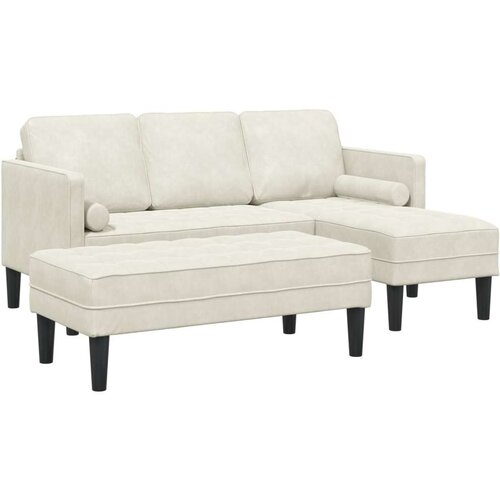  Kavčna garnitura z blazino 2 pcs krema Poliester, (5000138156) Cene