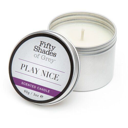 Fifty Shades of Grey Masažna sveča Play Nice Vanilija, 90g Slike