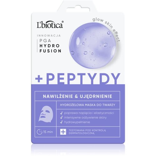 L´Biotica PGA Hydro Fusion + Peptides intenzivna hidrogelna maska za poenotenje tona kože 1 kos Cene