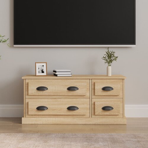 vidaXL TV omarica sonoma hrast 100x35,5x45 cm inženirski les Cene