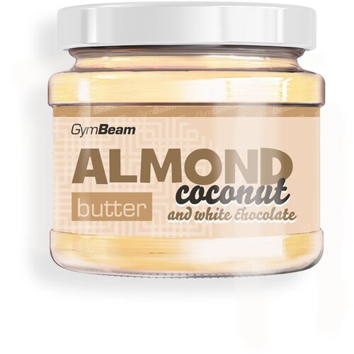 GymBeam puter od badema s kokosom i belom čokoladom 8 x 340 g Slike