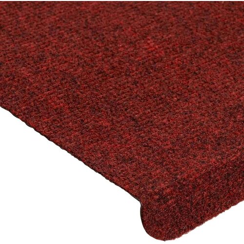 VidaXL Samoljepljivi otirači za stepenice 30 kom crveni 65x24,5x3,5 cm Slike