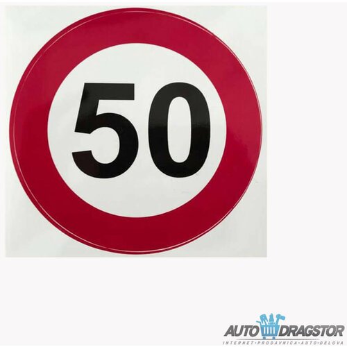 888 Car Accessories nalepnica ograničenja "50" velika Cene