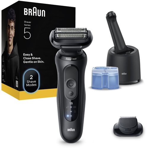 Braun Series 5 52-N7200cc električni brivnik s čistilno in polnilno postajo SmartCare Black 1 kos Slike