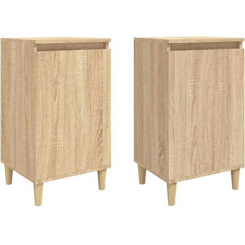 Maison Chic Dvo delni komplet Nočne omarice - Nočne mize sonoma hrast 40x35x70 cm inženirski les, (21688742) Slike